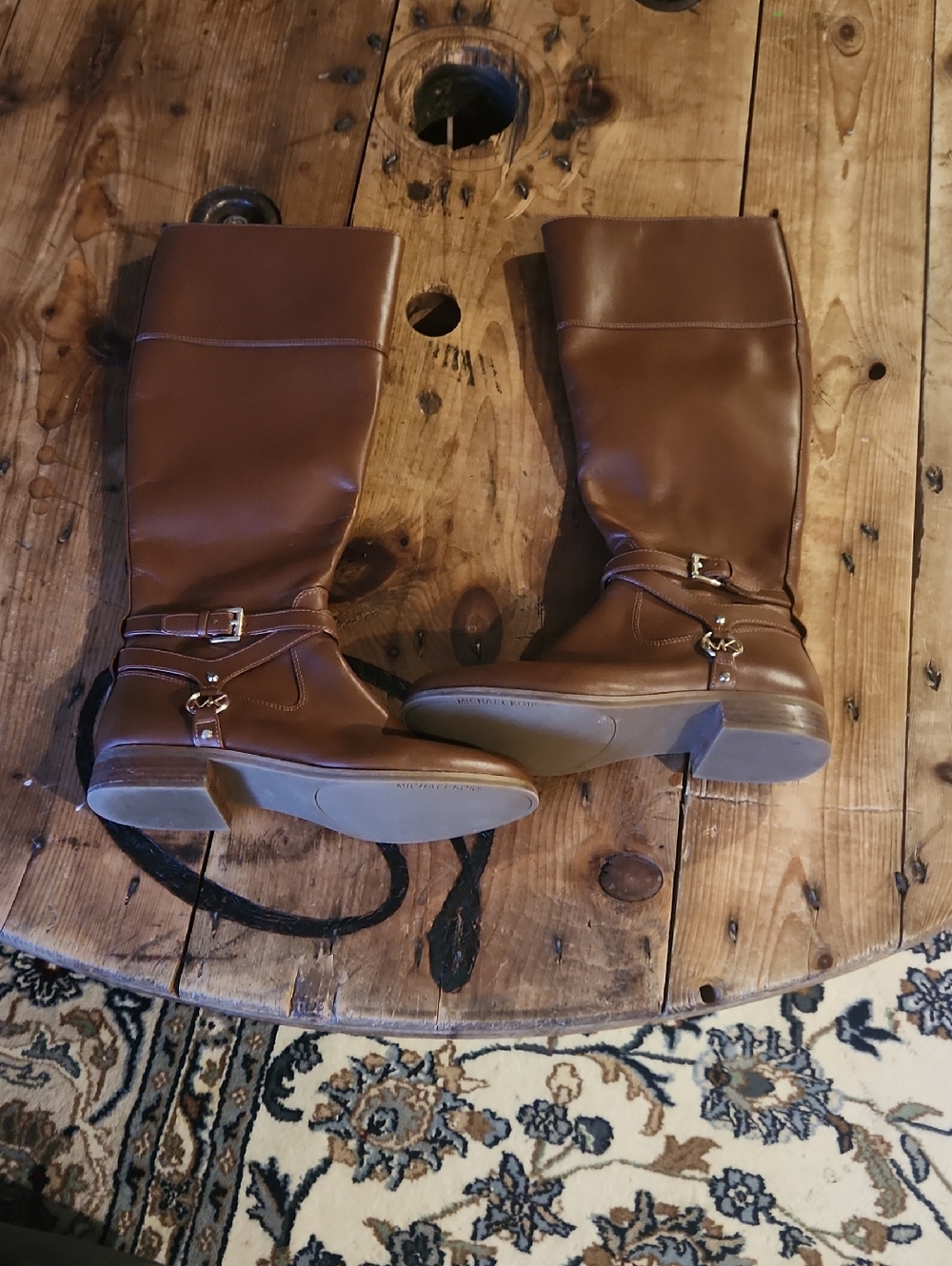 Women’s Tall Brown Leather Riding Boots